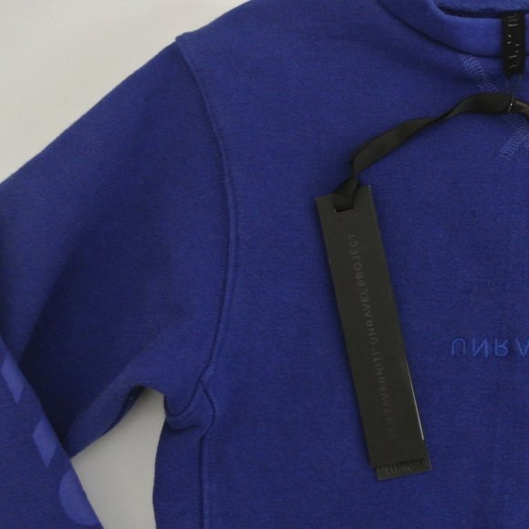 UNRAVEL PROJECT Shrunken Terry Crewneck top NWT $570 Ben Taverniti - Picture 7 of 10